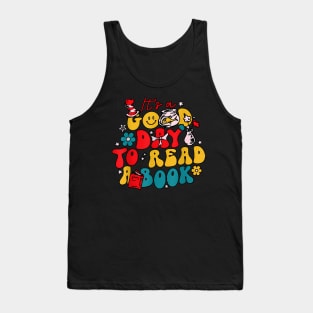 It'S A Good Day To Read A Book Reading Day Cat Teachers Tank Top